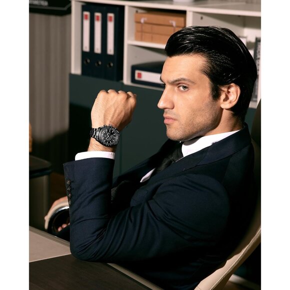 ⚡Watches for Men Analog Quartz Chronograph 30M Waterproof Sport Casual Fashion - Picture 2 of 9